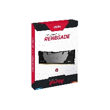 Оперативная память Kingston Fury Renegade, DDR4, 128GB (4x32GB), 3200MHz, CL16, DIMM, радиатор, черный