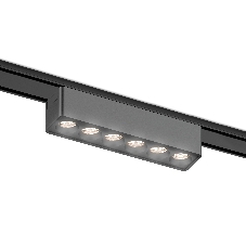 Светильник трековый светодиодный GV1403 BK черный IP20 6W 4200K 48V 24° 122*26*24