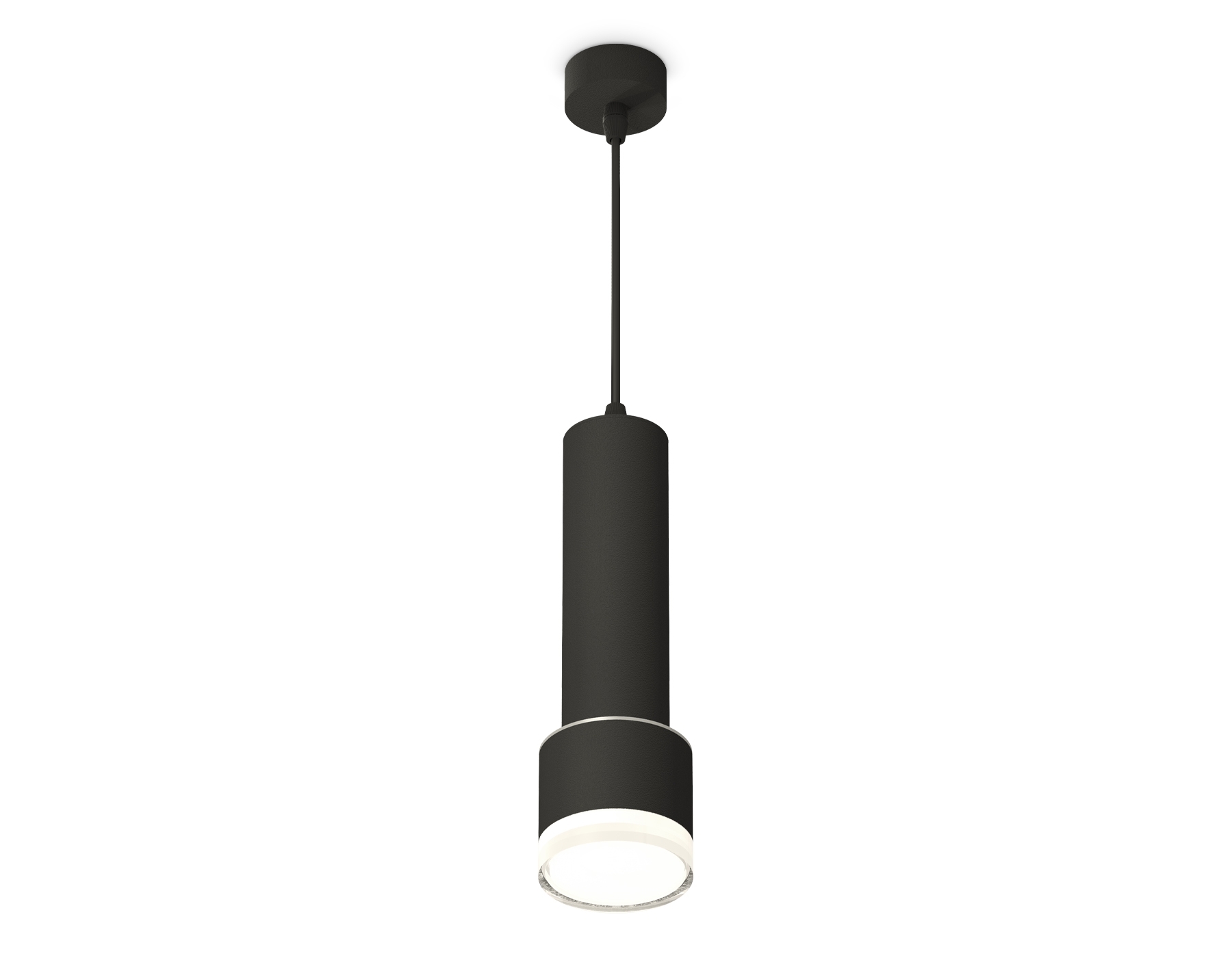 Светильник Ambrella Light XP8111009 SBK/FR/CL черный песок/белый матовый/прозрачный GX53 (A2302, C6356, A2101, C8111, N8399)