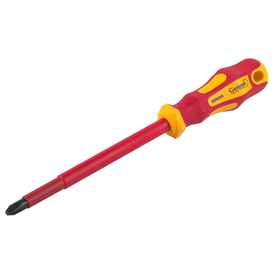 Отвертка крестовая диэлектрическая PH3x150, G-Pro, 1000V, General