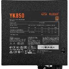 Блок питания PCCooler YK850, 850Вт, 80+ Bronze, 135мм, немодульный, черный
