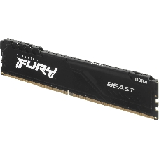 Оперативная память Kingston Fury Beast Black, DDR4, 16GB (1x16GB), 3200 MHz, CL16, с радиатором, черный