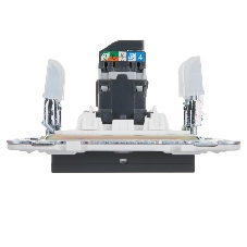 Розетка компьютерная IEK SKANDY SK-K01G графит RJ45 кат.5E SK-K10-1-K53