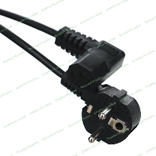 Кабель компьютер - розетка угловой 220V 1.8м (Европейский стандарт) TP021DA-1.8-BK