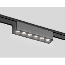 Светильник трековый светодиодный GV1403 BK черный IP20 6W 4200K 48V 24° 122*26*24