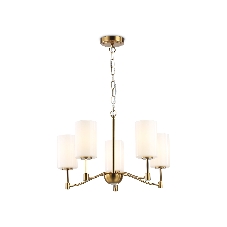 Люстра Ambrella light LH56051/5 BS/FR латунь/белый матовый E14*5 max 40W D590*950