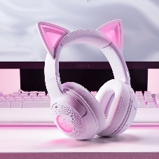 Гарнитура Razer Kraken Kitty V2 BT белый, беспроводная, Bluetooth, подсветка Razer Chroma RGB