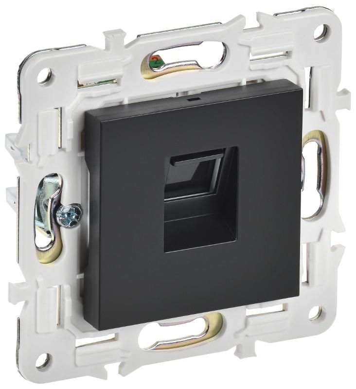 SKANDY Розетка компьютерная RJ45 кат.6 SK-K02Bl черный