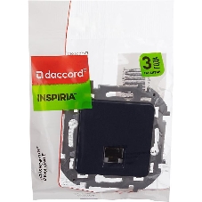 Информационная розетка RJ 45 - категория 5e - UTP - INSPIRIA - антрацит