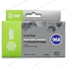Картридж струйный Cactus CS-EPT968 черный матовый (13 мл) для Epson Stylus Photo R2880