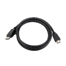 Кабель DisplayPort-HDMI Gembird/Cablexpert 1м, 20M/19M, черный, экран, пакет