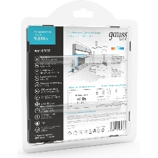 Лента светодиодная Basic Gauss 12V 9,6W/m 624lm/m 4000K IP20 LED 2m 1/100