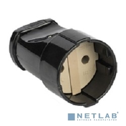 Гнездо штепсельное EKF ASG10-30 б/з черн. 10А 250В EKF PROxima