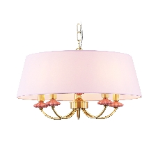 Люстра Ambrella light LH75021/5 GD/PI золото/розовый E14/5 max 40W D550*730