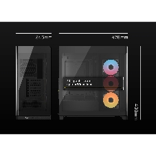 Корпус Corsair 4500X RS-R ARGB Black, Midi-Tower, чёрный, 3 x 120 мм