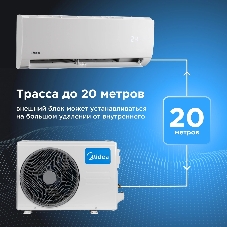 Сплит-система Midea Favorite MSFRW-07HRN8-I до 20м2, 7500BTU, с голосовым помощником, (комплект из 2-х коробок)