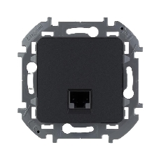 Информационная розетка RJ 45 - категория 5e - UTP - INSPIRIA - антрацит