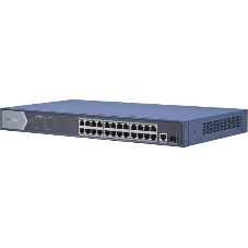 Коммутатор Hikvision DS-3E0526P-E/M, 24×1 Гбит/с PoE+ + 2×1 Гбит/с SFP, неуправляемый
