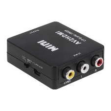 Конвертер Rexant 3 RCA на HDMI пластик, черный