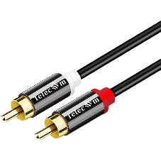 Кабель соединит 2xRCA (M) - 2xRCA (M),1.5m, TelecomPRO TAV7158M-1.5M