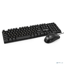 Комплект клавиатура+мышь ExeGate Professional Standard Combo MK110 проводной, USB, 1000 DPI, чёрный