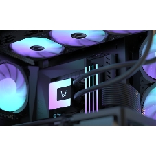 Кулер с водяным охлаждением Formula V Line ICE JET GLOW 360 BK, 360мм, 3x120мм, ARGB fans, LGA115X/1200/1700/1851, AM4/AM5