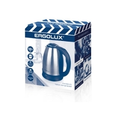Чайник электрический Ergolux ELX-KS05-C72 ПРОМО18 1.8 л, 1600 Вт, нержавеющая сталь