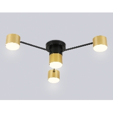 Потолочный светильник Ambrella light FL51722/4 BK/GD черный/золото GX53/4 max 12W 645*135