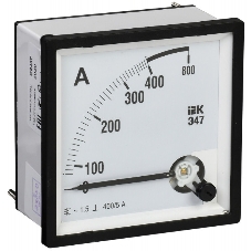 Амперметр Э47 72х72мм 400/5А кл. точн. 1.5 IEK IPA10-6-0400-E
