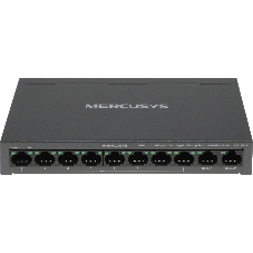 Коммутатор Mercusys MS110CP, 8×100 Мбит/с PoE + 2×1 Гбит/с, неуправляемый