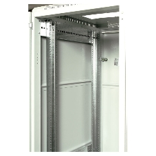 Шкаф коммутационный ЦМО ШТК-М-42.6.8-4ААА 42U 600x820 мм пер. дв. перфор. задн. дв. стал. лист 2 бок. пан. направл. под закл. гайки 550 кг серый