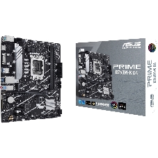Материнская плата ASUS PRIME B760M-K D4, LGA 1700, Intel B760, 2xDDR4, 4xSATA, 2xM.2, 1xPCIe 4.0 x16, 2xPCIe x1, 1xHDMI, 1xVGA, 1x 2.5Gb LAN, 2xUSB-A 3.2 Gen 1, 2xUSB-A 2.0, 3x3.5 мм, 7.1, mATX
