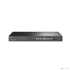 Коммутатор TP-Link TL-SG2218P JetStream Smart с 16 гигабитными портами PoE+ и 2 гигабитными портами SFP