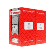 Кабель витая пара Rexant U/UTP cat.5e 4х2х24AWG solid CU PE Outdoor трос черный (м)