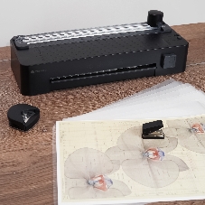 Ламинатор Heleos ЛМА4ОНЧ черный A4 (60-150мкм) 30см/мин (2вал.) хол.лам.