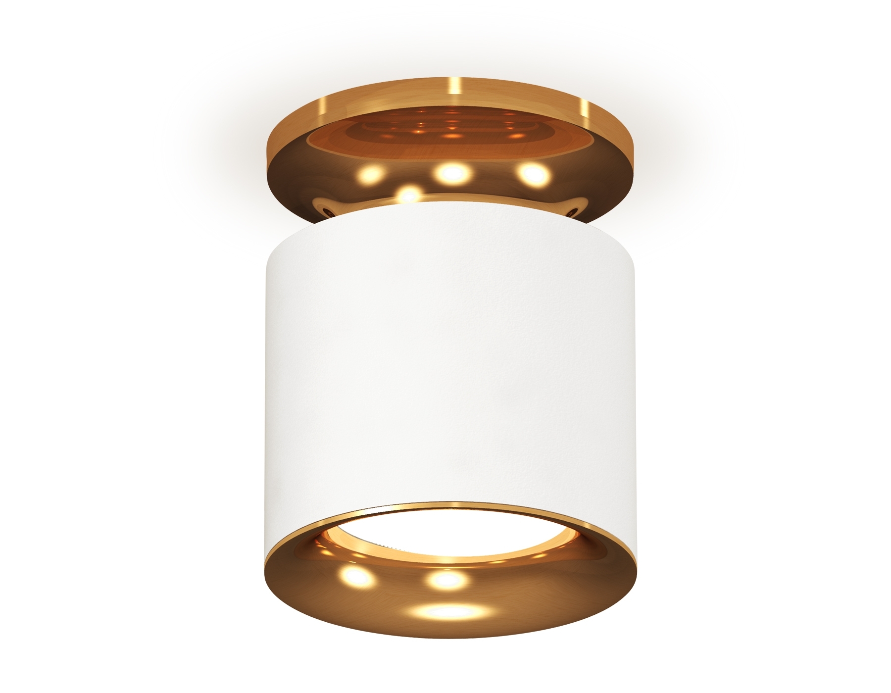 Светильник Ambrella Light XS7401122 SWH/PYG белый песок/золото желтое полированное MR16 GU5.3 (N7929, C7401, N7014)