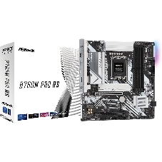 Материнская плата ASRock B760M Pro RS, Micro-ATX, LGA 1700, Intel B760, 4xDDR5, 4xSATA, 3xM.2, 1xPCI-E 5.0 x16, 1xPCI-E 3.0 x4, 1xHDMI, 1xDP, 1x 2.5Gb LAN, 3xUSB 3.2 Gen 1, 2xUSB 2.0, 3x3.5 мм, 7.1, ATX