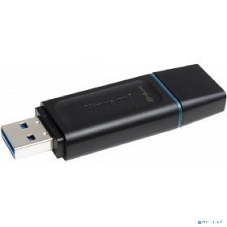 Флешка USB Kingston DataTraveler Exodia (DTX/64GB), 64Gb, USB 3.2 Gen 1, R/W 200/60, черный/бирюзовый