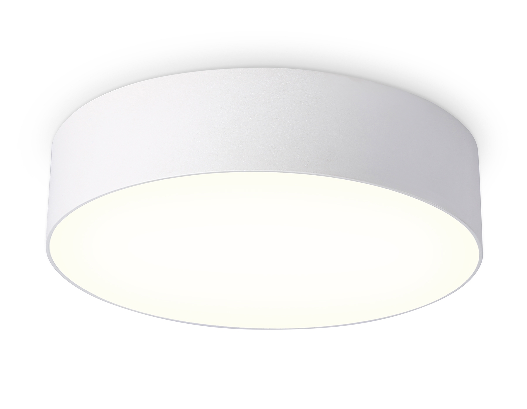 Потолочный светодиодный светильник Ambrella light FV5519 WH белый LED 26W 3000K D220*58 (Без ПДУ)
