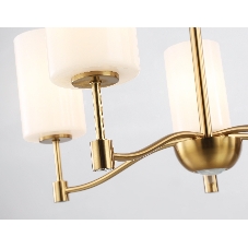 Люстра Ambrella light LH56051/5 BS/FR латунь/белый матовый E14*5 max 40W D590*950