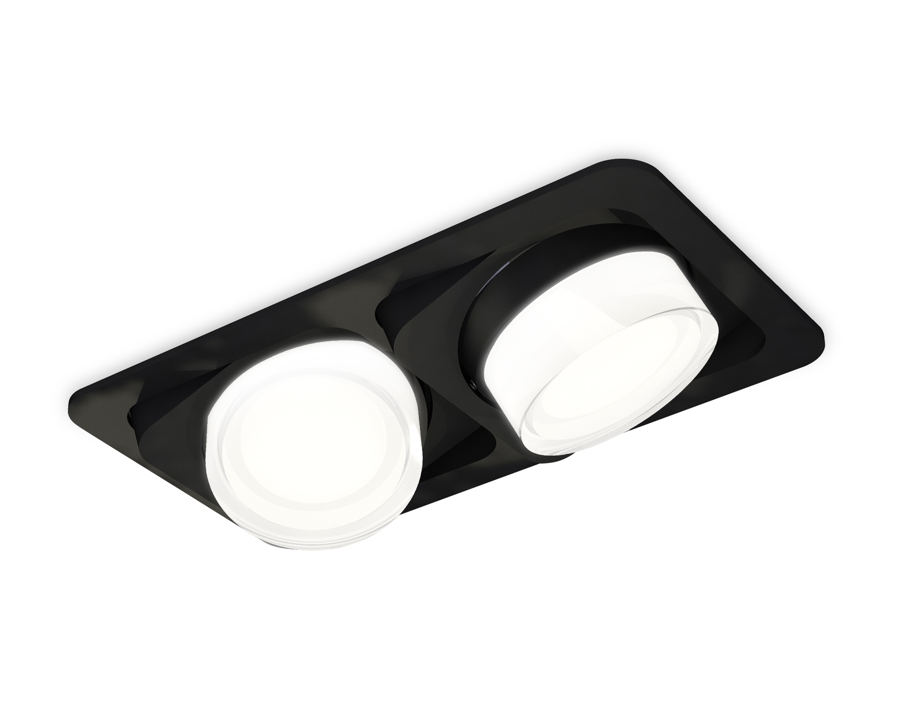 Комплект встраиваемого светильника Ambrella light XC7664083 SBK/FR/CL черный песок/белый матовый/прозрачный MR16 GU5.3 (C7664, N7160)