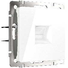 Розетка Ethernet RJ-45 cat. 6A экранированная (белый)