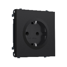 Комплект механизма электрической розетки SIGMA Черный Мягкое касание 50Hz 2P+E с/з с/ш 16A-250V QUANT PRO (SP9870, PR141)