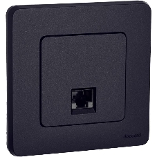 Информационная розетка RJ 45 - категория 5e - UTP - INSPIRIA - антрацит
