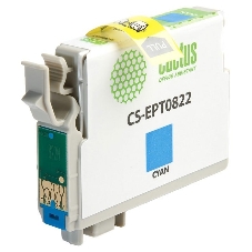 Картридж струйный Cactus CS-EPT0822 (T0822) голубой (13,8 мл) для Epson Stylus Photo R270/290/RX590