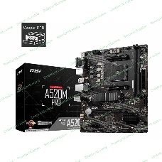 Материнская плата MSI A520M PRO, AM4, AMD A520, 2xDDR4, 4xSATA, 1xM.2, 1xPCIe 3.0 x16, 1xVGA, 1xDP, 1xHDMI, 1x 1Gb LAN, 2xUSB 2.0, 4xUSB 3.2 Gen 1, 3x3.5 мм, 7.1, mATX