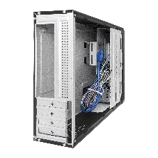 Компьютерный корпус Desktop ExeGate MI-207U-400W-8 (miniITX/mATX, БП M400 с вент. 8см, 1*USB+1*USB 3.0, аудио, черный)