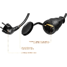 Удлинитель-шнур MC 315, 30 м, 3500 Вт, 1 гнездо, ПВС 3х1,5 мм2, STAYER
