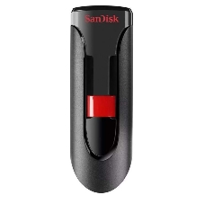 Флешка USB Sandisk CZ60 Cruzer Glide (SDCZ60-032G-B35), 32Gb, USB 2.0, R/W 30/8, черный/красный