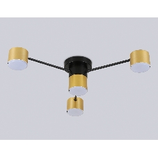Потолочный светильник Ambrella light FL51722/4 BK/GD черный/золото GX53/4 max 12W 645*135